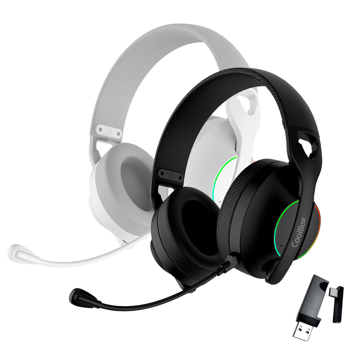 Căști cu Microfon Gaming CoolBox COO-AUM-WB01-W Alb - Electronică, Joc video