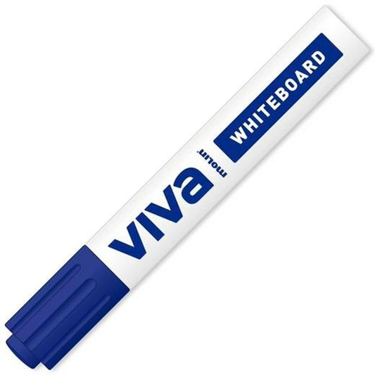 Marker pentru tablă albă Molin Viva Albastru (12 Unități) - Birou și papetărie, Pixuri, creioane și articole de scris