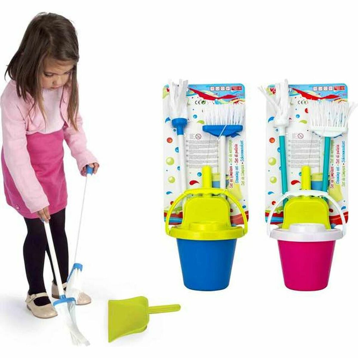 Kit de curățare et de depozitare Cleaning Home 16 Cub Mop Făraș Mătură - Jucarii si jocuri, Imitații de jocuri