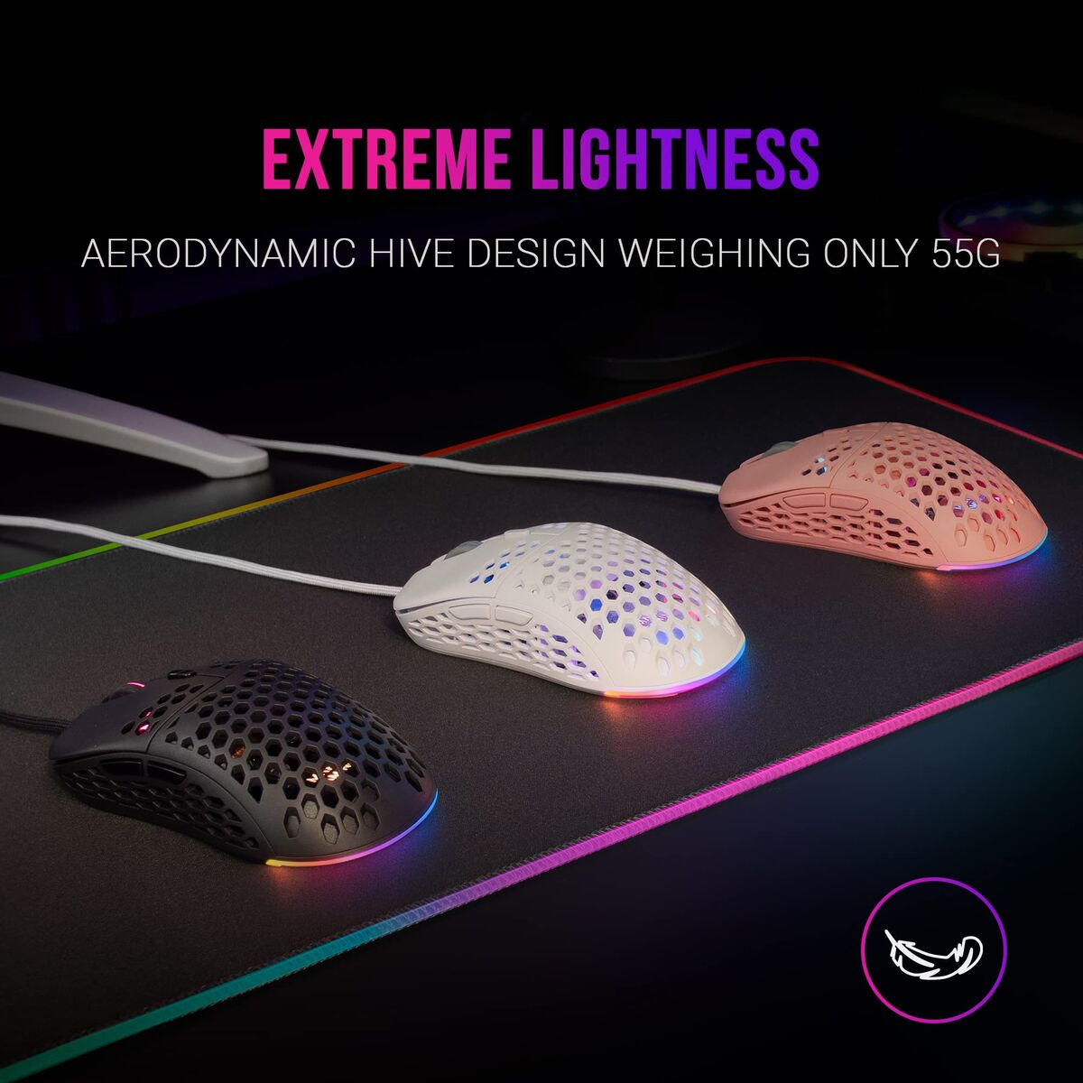Mouse Gaming Mars Gaming MM55 Negru - Tehnică de calcul, Accesorii