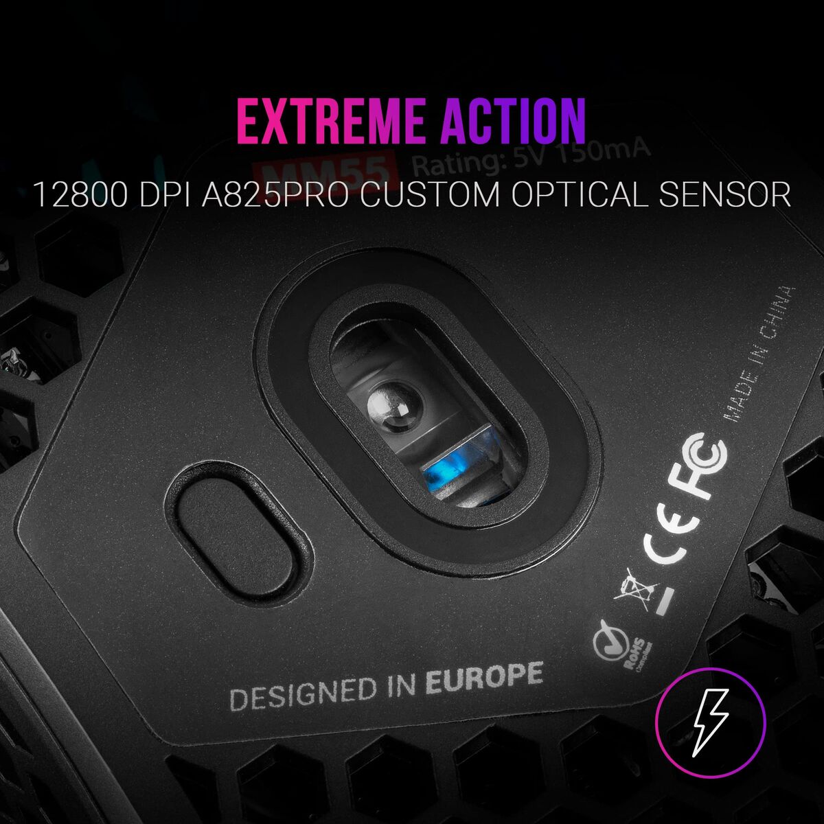 Mouse Gaming Mars Gaming MM55 Negru - Tehnică de calcul, Accesorii