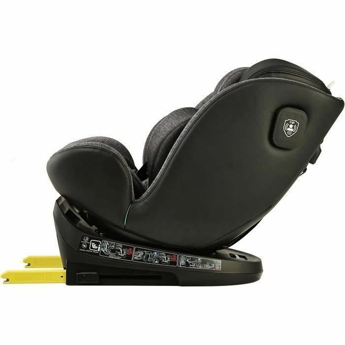 Scaun Auto BBGO Gri 0 (de 0 a 10 kilos) 0+ (de 0 a 13 kilos) I (9 - 18 kg) II (15-25 kg) III (22 - 36 kg) Infantil ECE R129 - Bebelus, Scaune auto și accesorii