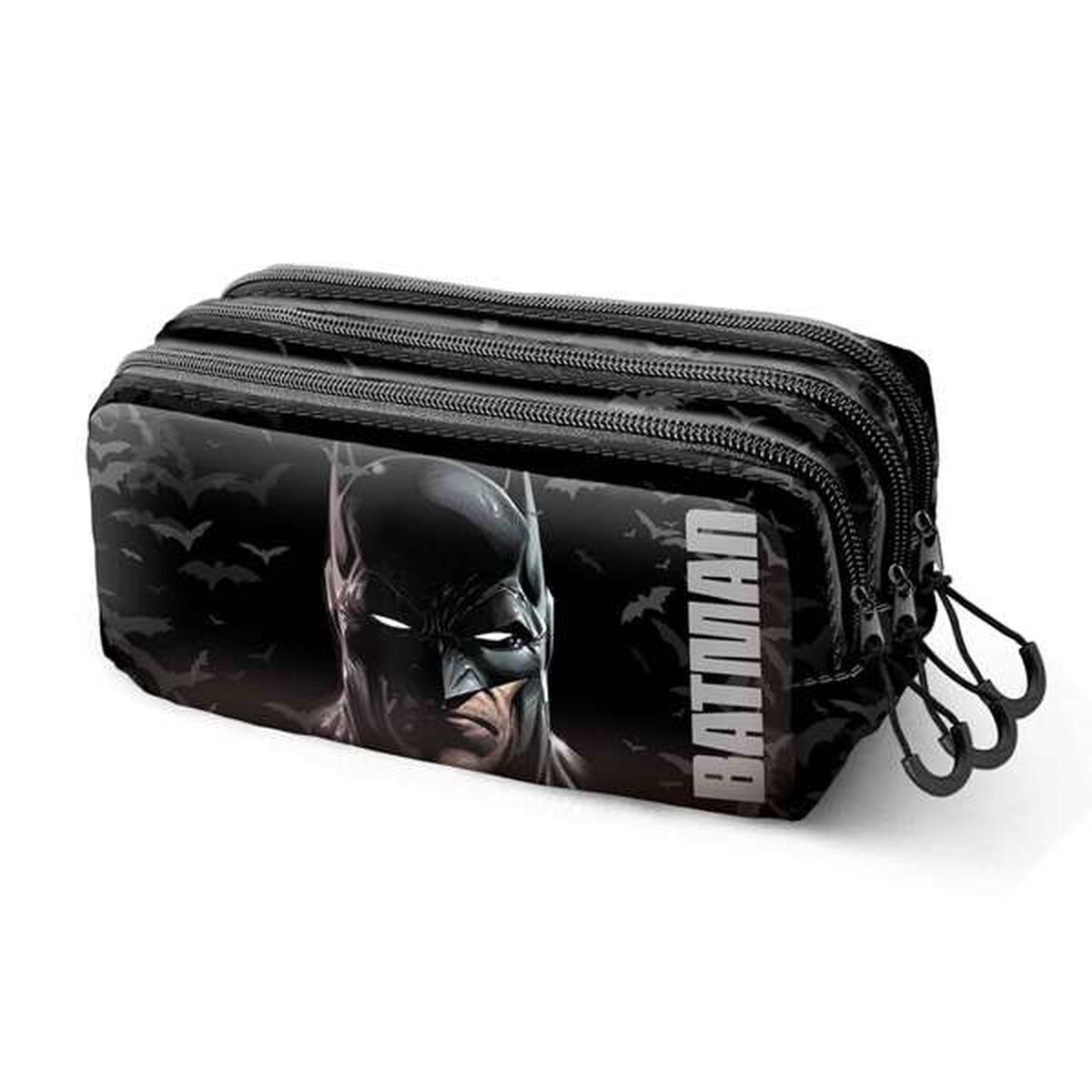 Penar triplu Batman Negru - Birou și papetărie, Material școlar și educațional
