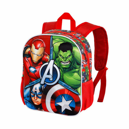 Ghiozdan 3D The Avengers Karactermania Roșu 26 x 11 x 31 cm - Birou și papetărie, Material școlar și educațional