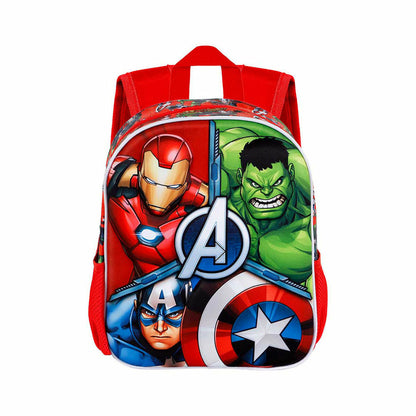 Ghiozdan 3D The Avengers Karactermania Roșu 26 x 11 x 31 cm - Birou și papetărie, Material școlar și educațional