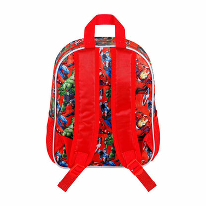 Ghiozdan 3D The Avengers Karactermania Roșu 26 x 11 x 31 cm - Birou și papetărie, Material școlar și educațional
