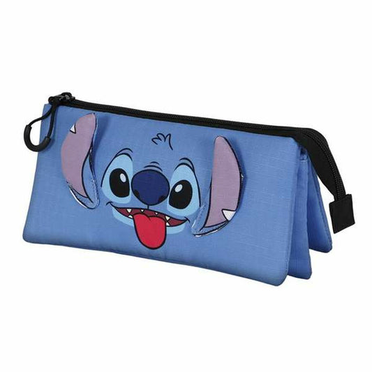 Penar triplu Lilo & Stitch Cool 23 x 11 x 8 cm Albastru - Birou și papetărie, Material școlar și educațional