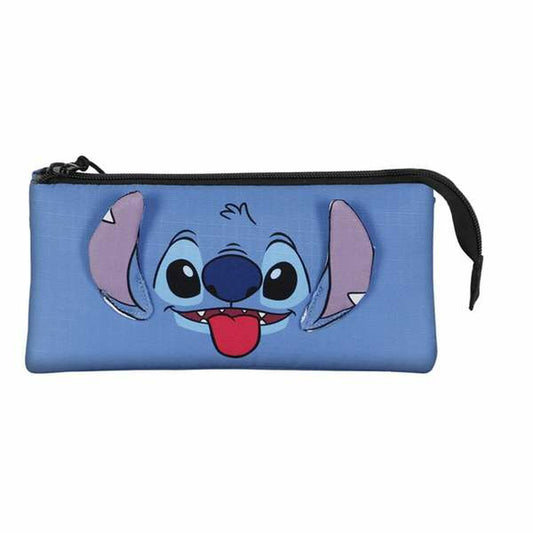 Penar triplu Lilo & Stitch Cool 23 x 11 x 8 cm Albastru - Birou și papetărie, Material școlar și educațional