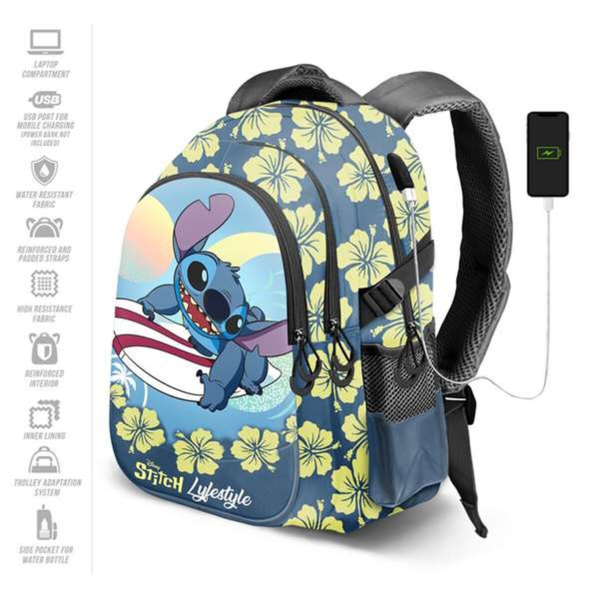 Ghiozdan Lilo & Stitch Multicolor - Birou și papetărie, Material școlar și educațional