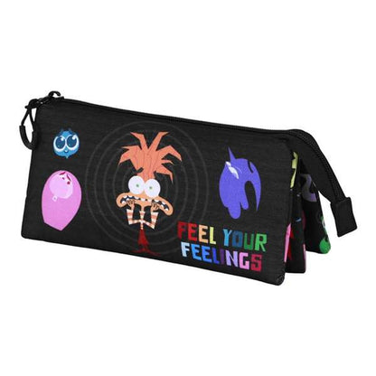 Penar triplu Inside Out Negru - Birou și papetărie, Material școlar și educațional