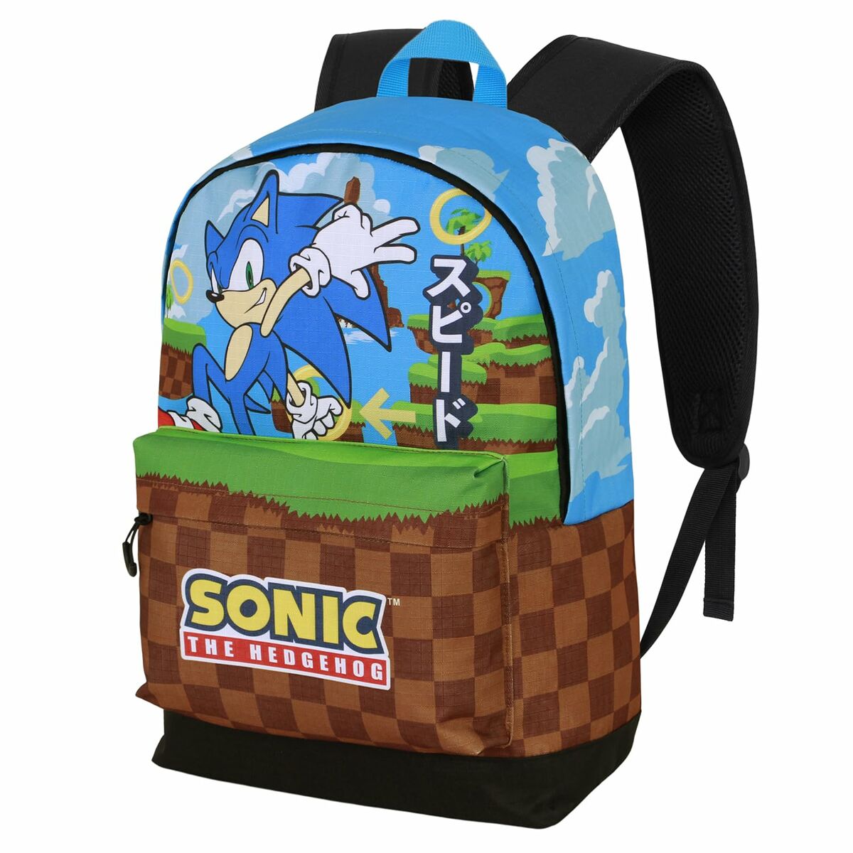 Ghiozdan Sonic Greenhill Multicolor 31 x 18 x 44 cm - Birou și papetărie, Material școlar și educațional