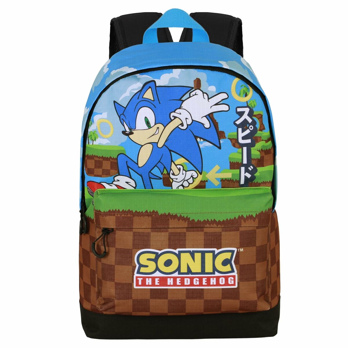 Ghiozdan Sonic Greenhill Multicolor 31 x 18 x 44 cm - Birou și papetărie, Material școlar și educațional