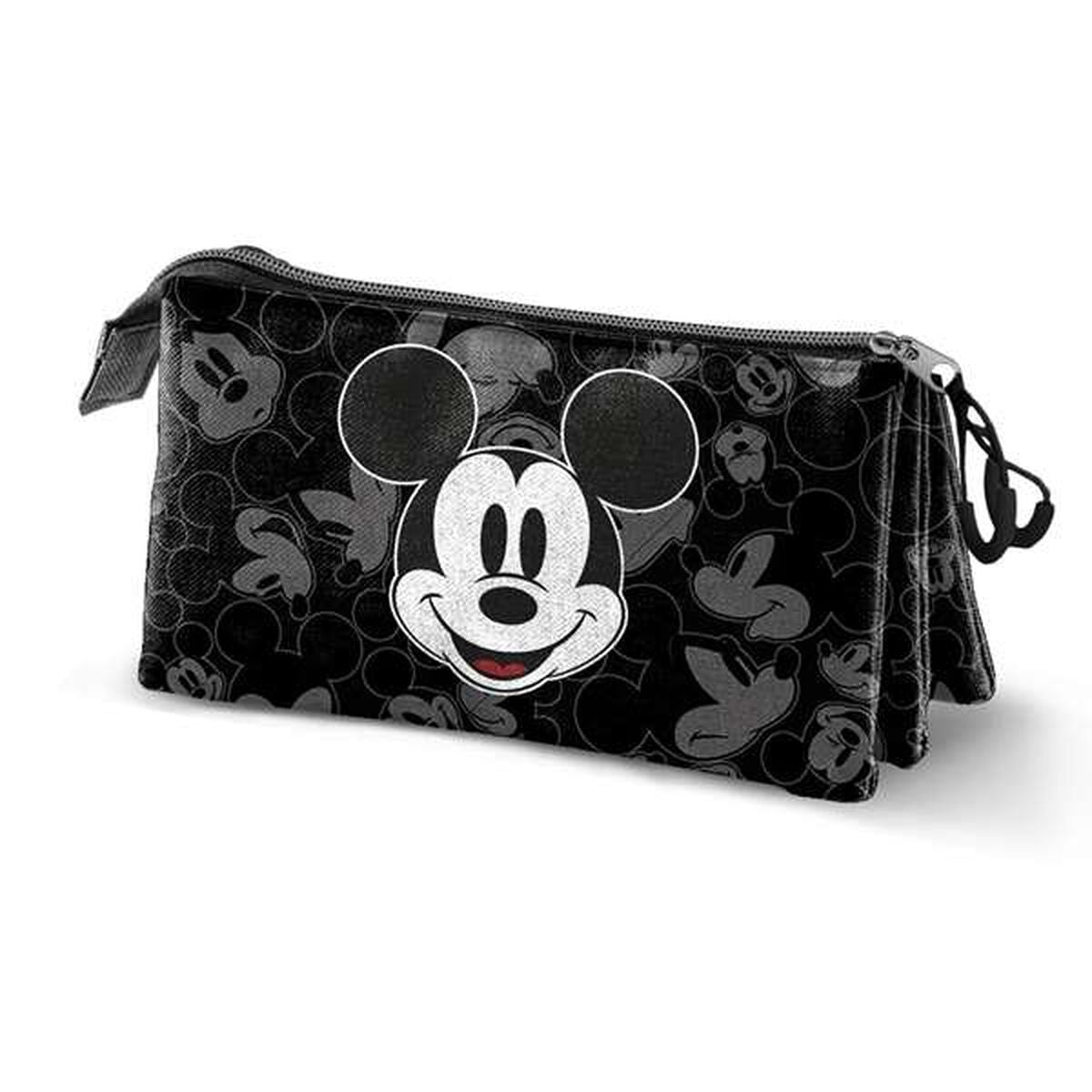 Penar triplu Mickey Mouse Negru - Birou și papetărie, Material școlar și educațional