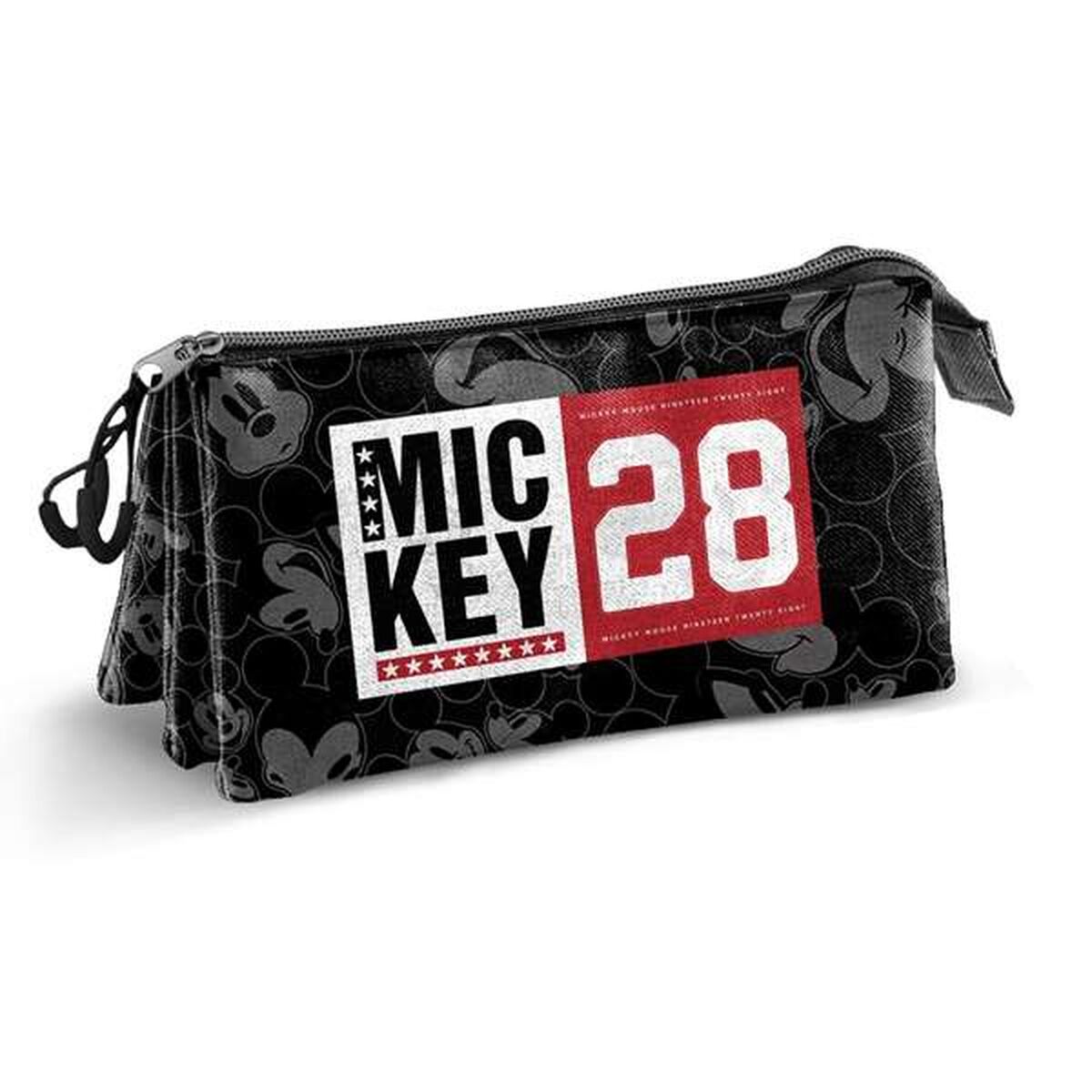 Penar triplu Mickey Mouse Negru - Birou și papetărie, Material școlar și educațional