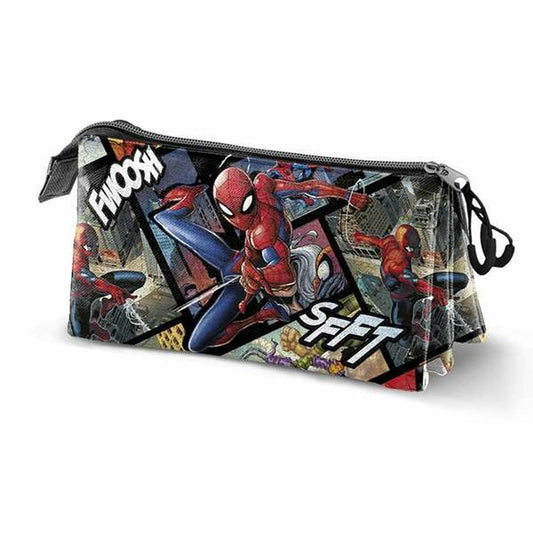 Penar triplu Spider-Man 23 x 8 x 11 cm - Birou și papetărie, Material școlar și educațional