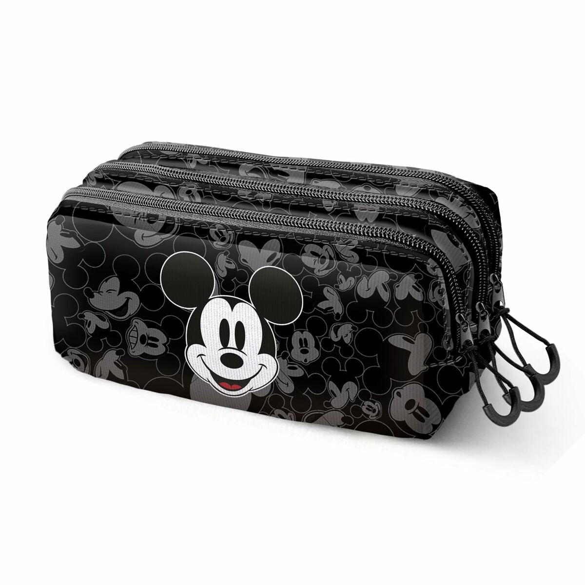 Penar triplu Mickey Mouse Year Negru 23 x 10 x 11 cm - Birou și papetărie, Material școlar și educațional
