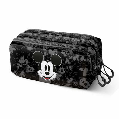 Penar triplu Mickey Mouse Year Negru 23 x 10 x 11 cm - Birou și papetărie, Material școlar și educațional