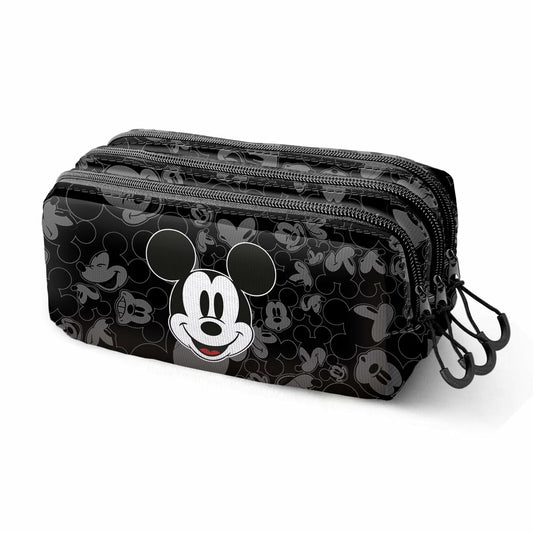 Penar triplu Mickey Mouse Year Negru 23 x 10 x 11 cm - Birou și papetărie, Material școlar și educațional