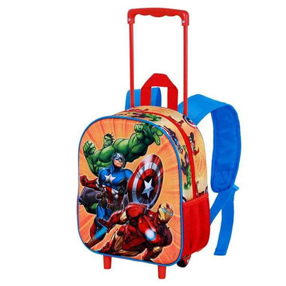 Ghiozdan 3D cu Roți The Avengers - Birou și papetărie, Material școlar și educațional