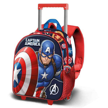 Ghiozdan 3D cu Roți Capitán América - Birou și papetărie, Material școlar și educațional