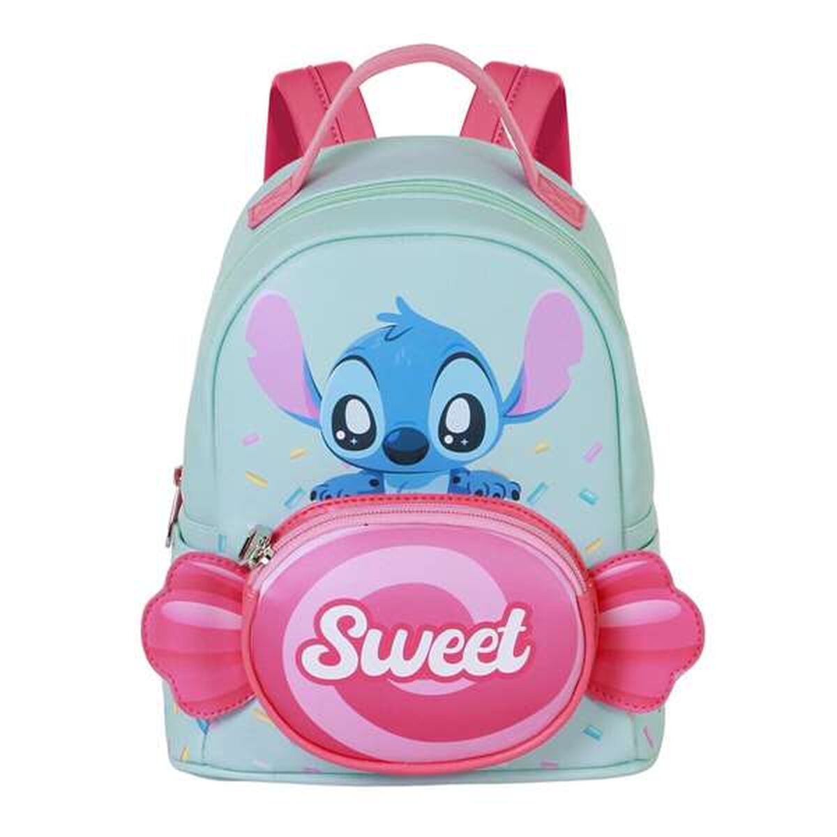 Ghiozdan Lilo & Stitch Albastru 25 x 22 x 15 cm - Birou și papetărie, Material școlar și educațional