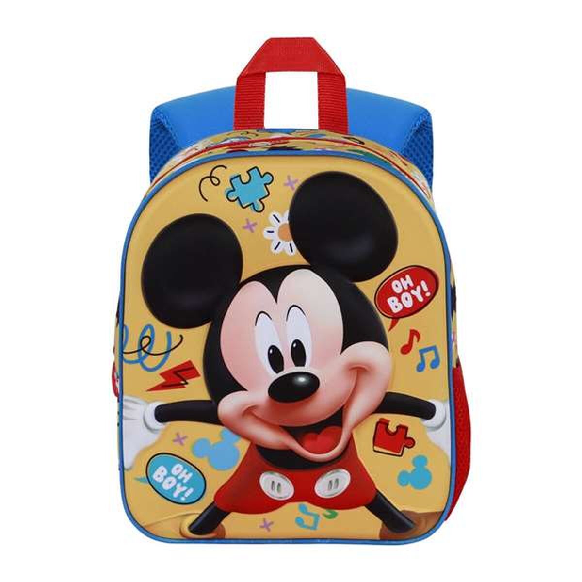 Ghiozdan Mickey Mouse Galben 30 x 25 x 10 cm - Birou și papetărie, Material școlar și educațional