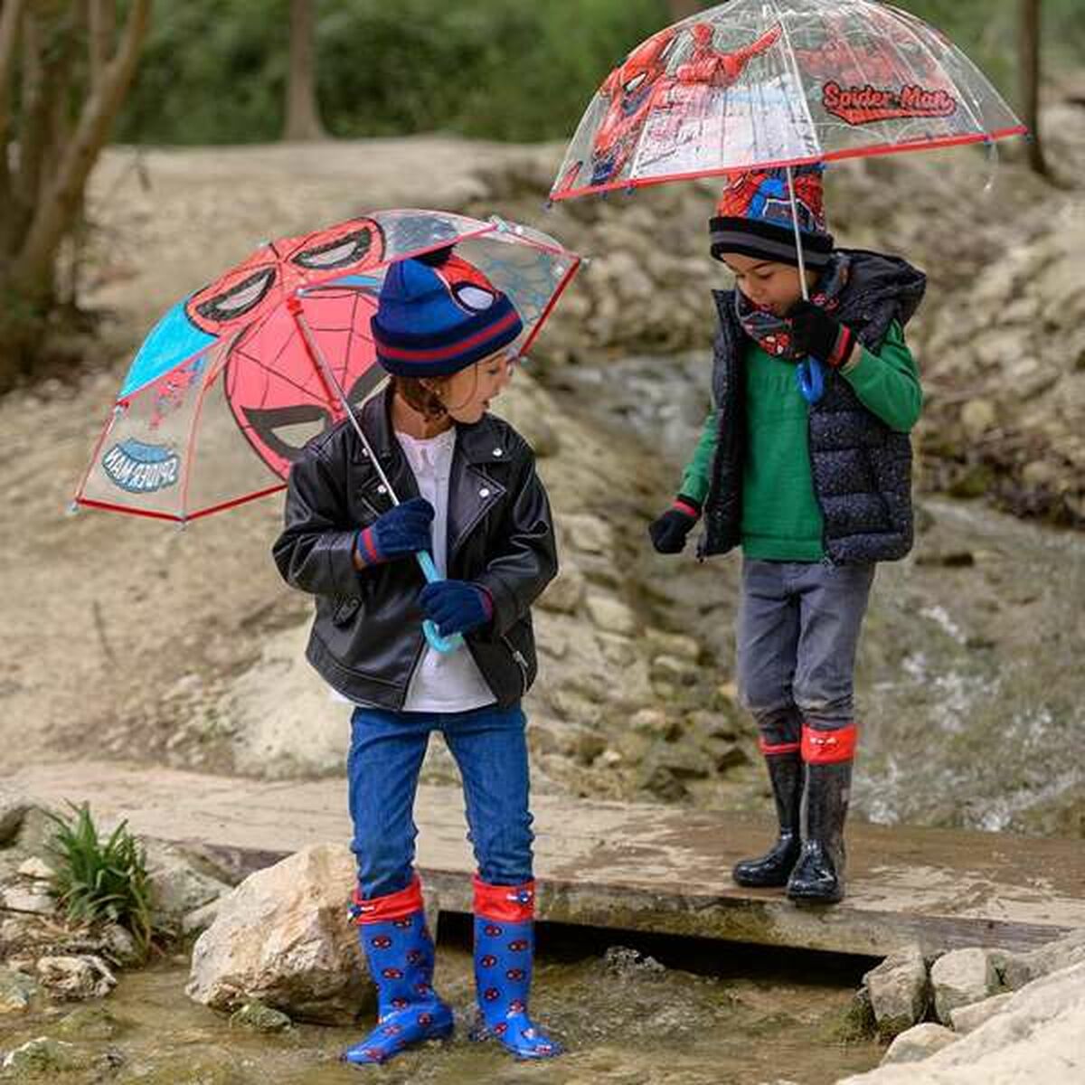Umbrelă Spider-Man Roșu 45 cm - Bagaje, Umbrelă