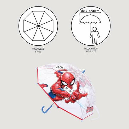 Umbrelă Spider-Man Roșu 45 cm - Bagaje, Umbrelă