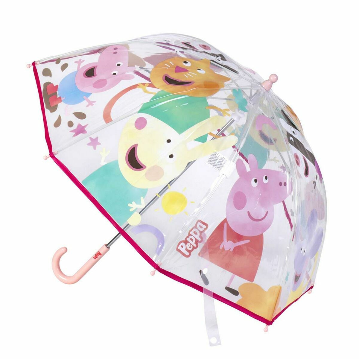 Umbrelă Peppa Pig Ø 71 cm Transparent - Bagaje, Umbrelă