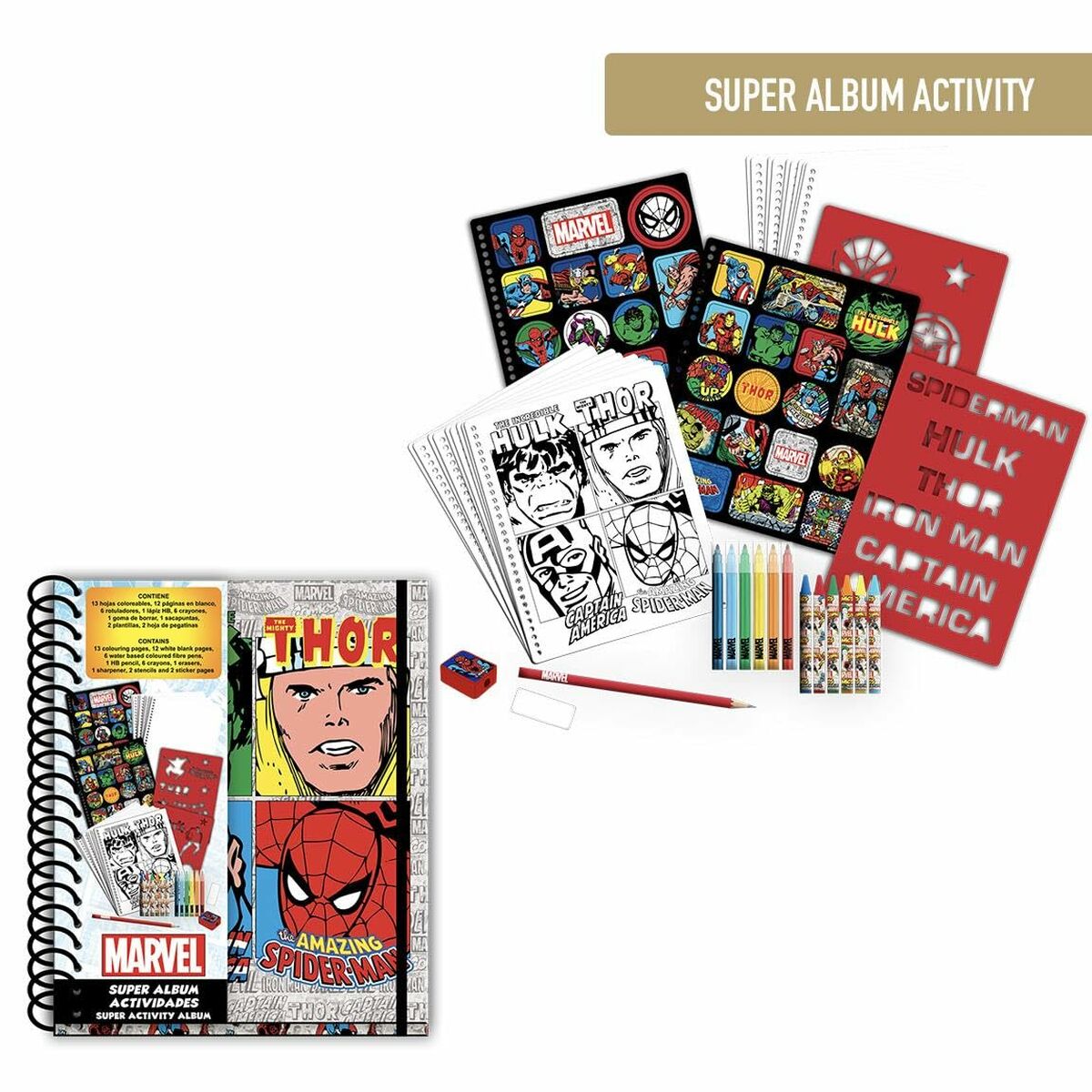 Set pentru desen Marvel - Birou și papetărie, Arte și Meserii