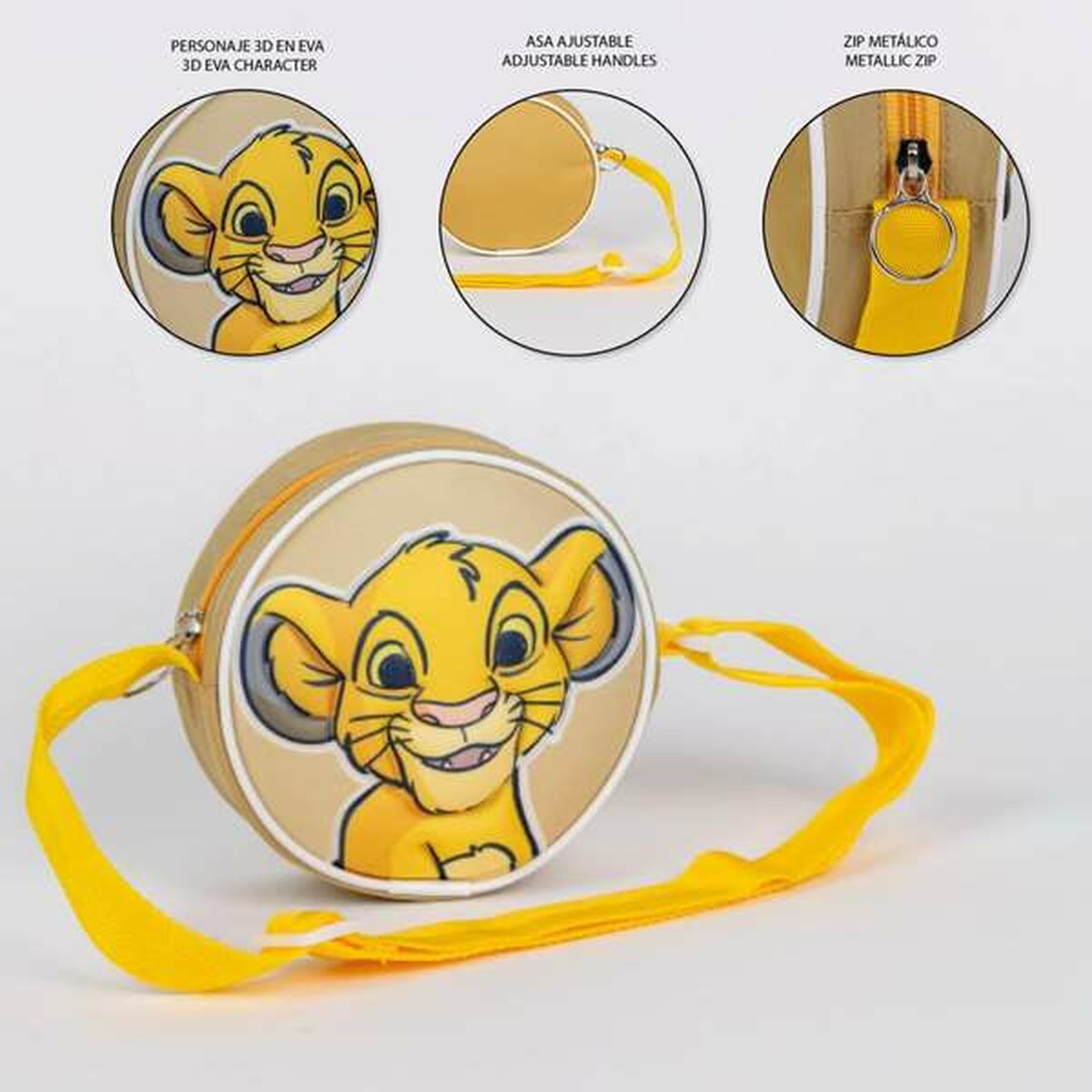 Geantă The Lion King Infantil 13 x 13 x 4 cm Galben - Bagaje, Genți de mână