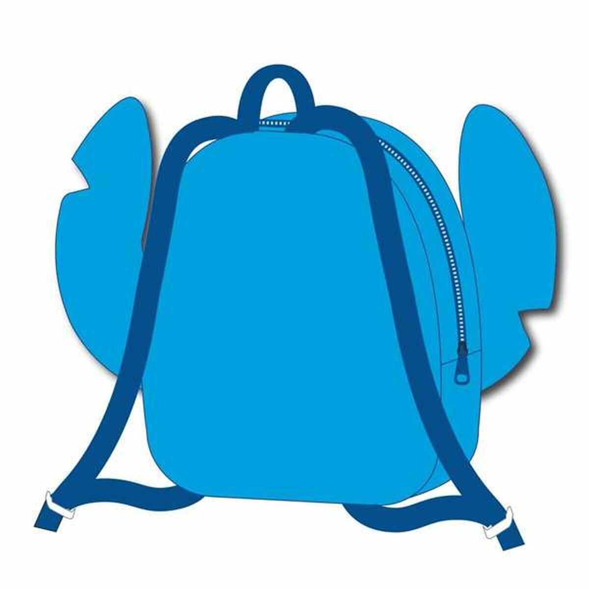 Ghiozdan Stitch Stitch Blue 18 x 22 x 8 cm - Birou și papetărie, Material școlar și educațional