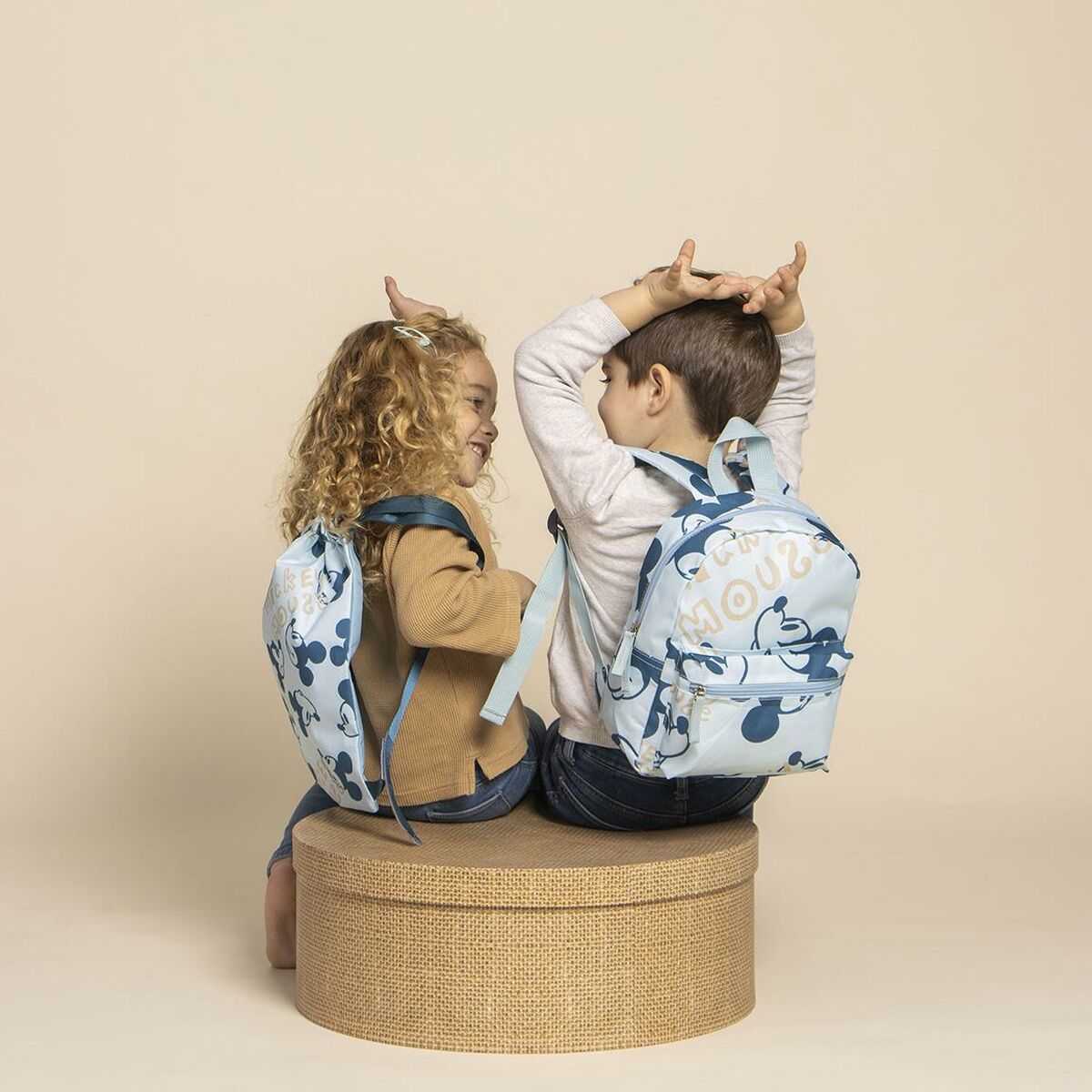 Geantă rucsac pentru copii Mickey Mouse Albastru 27 x 33 cm - Birou și papetărie, Material școlar și educațional