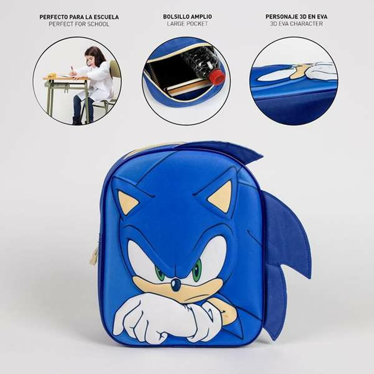 Ghiozdan Sonic - Birou și papetărie, Material școlar și educațional
