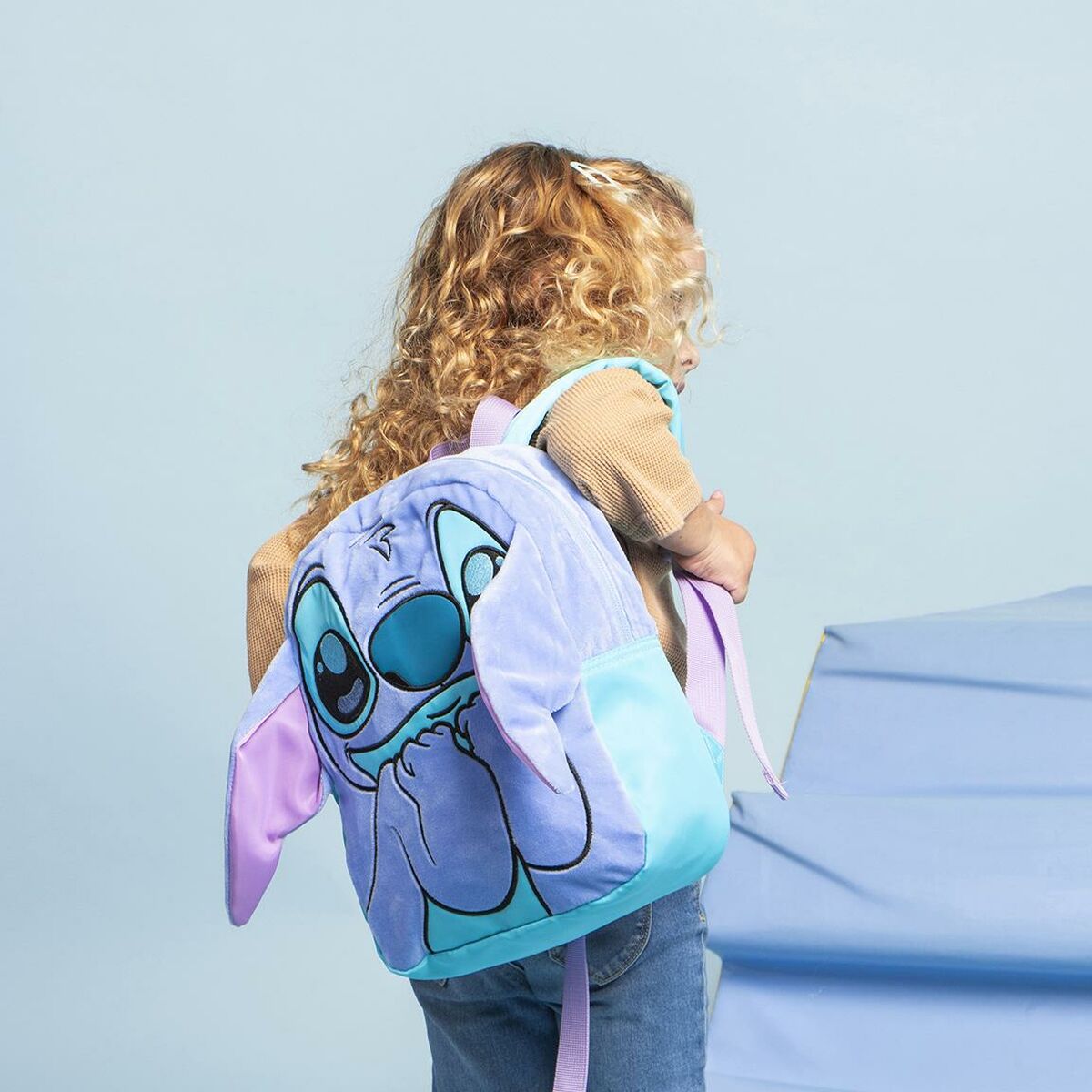 Ghiozdan Stitch Albastru 21 x 27 x 9 cm - Birou și papetărie, Material școlar și educațional