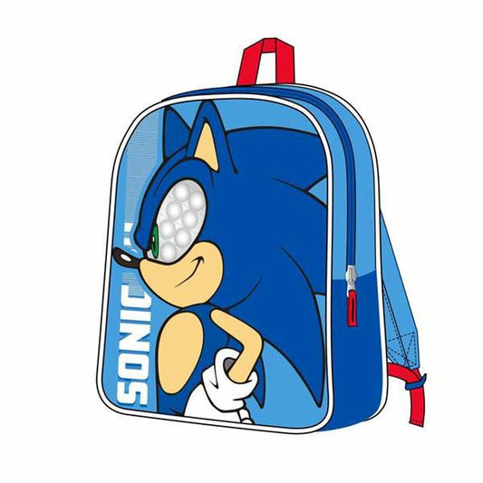 Ghiozdan Sonic Albastru 21,7 x 28,0 x 9,0 cm - Birou și papetărie, Material școlar și educațional