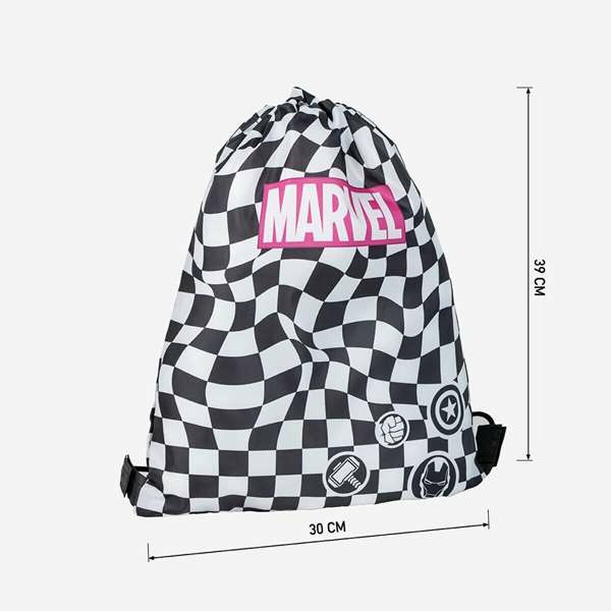 Ghiozdan Marvel Negru 30 x 39 cm - Birou și papetărie, Material școlar și educațional