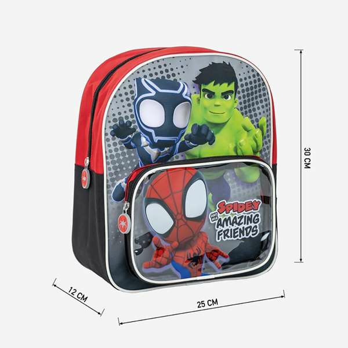 Ghiozdan Spidey Roșu 25,0 x 30,0 x 1,2 cm - Birou și papetărie, Material școlar și educațional