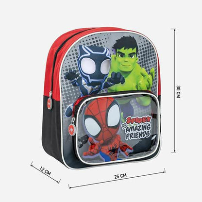 Ghiozdan Spidey Roșu 25,0 x 30,0 x 1,2 cm - Birou și papetărie, Material școlar și educațional