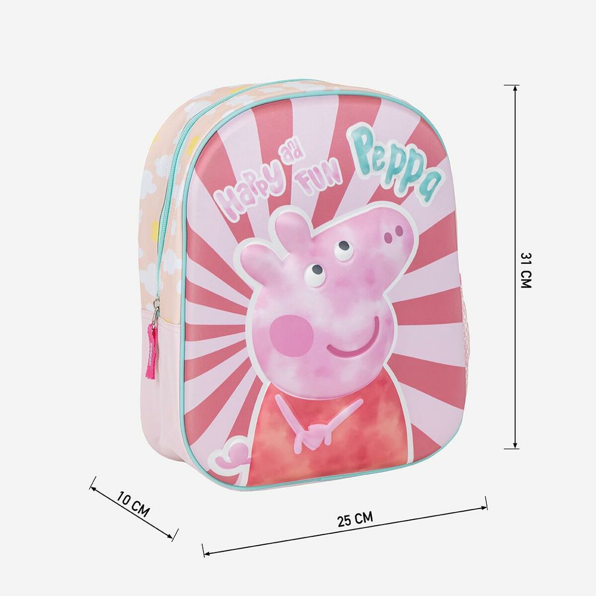 Rucsac pentru Copii Peppa Pig Roz 25,0 x 31,0 x 10,0 cm - Birou și papetărie, Material școlar și educațional