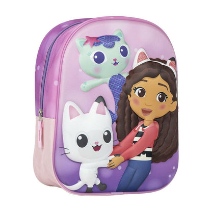 Ghiozdan Gabby's Dollhouse Roz 25 x 31 x 10 cm - Birou și papetărie, Material școlar și educațional