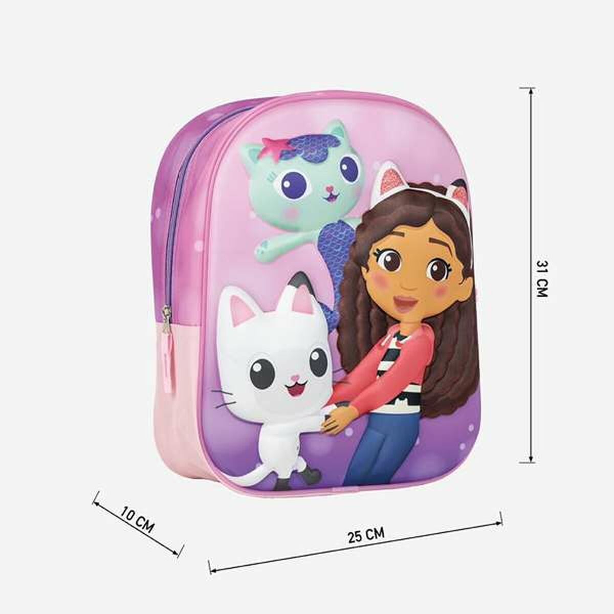 Ghiozdan 3D Gabby's Dollhouse - Birou și papetărie, Material școlar și educațional
