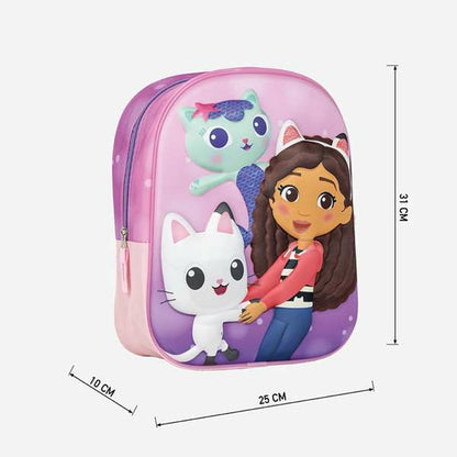 Ghiozdan 3D Gabby's Dollhouse - Birou și papetărie, Material școlar și educațional