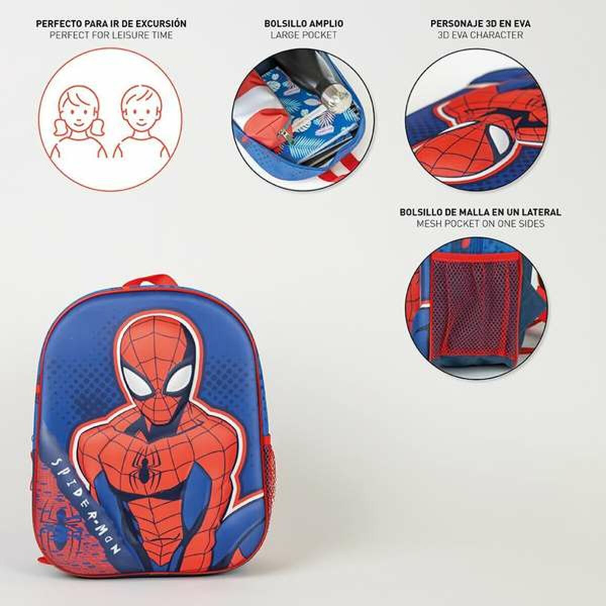 Ghiozdan 3D Spider-Man - Birou și papetărie, Material școlar și educațional