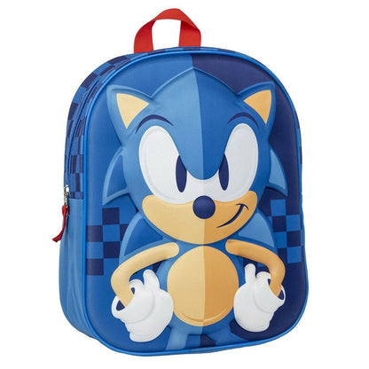 Ghiozdan Sonic Albastru 25 x 31 x 10 cm - Birou și papetărie, Material școlar și educațional