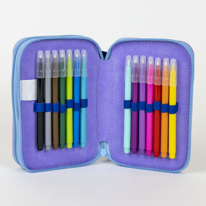Penar Școlar Stitch Albastru 12,5 x 19,5 x 4,5 cm - Birou și papetărie, Material școlar și educațional