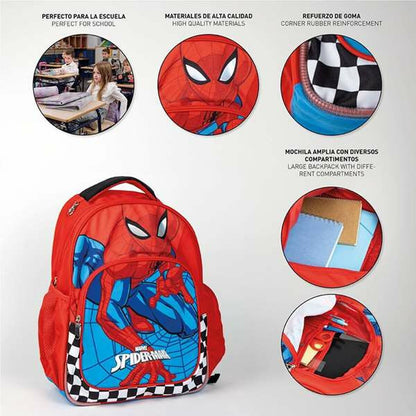 Ghiozdan Spider-Man Roșu 32 x 15 x 42 cm - Birou și papetărie, Material școlar și educațional