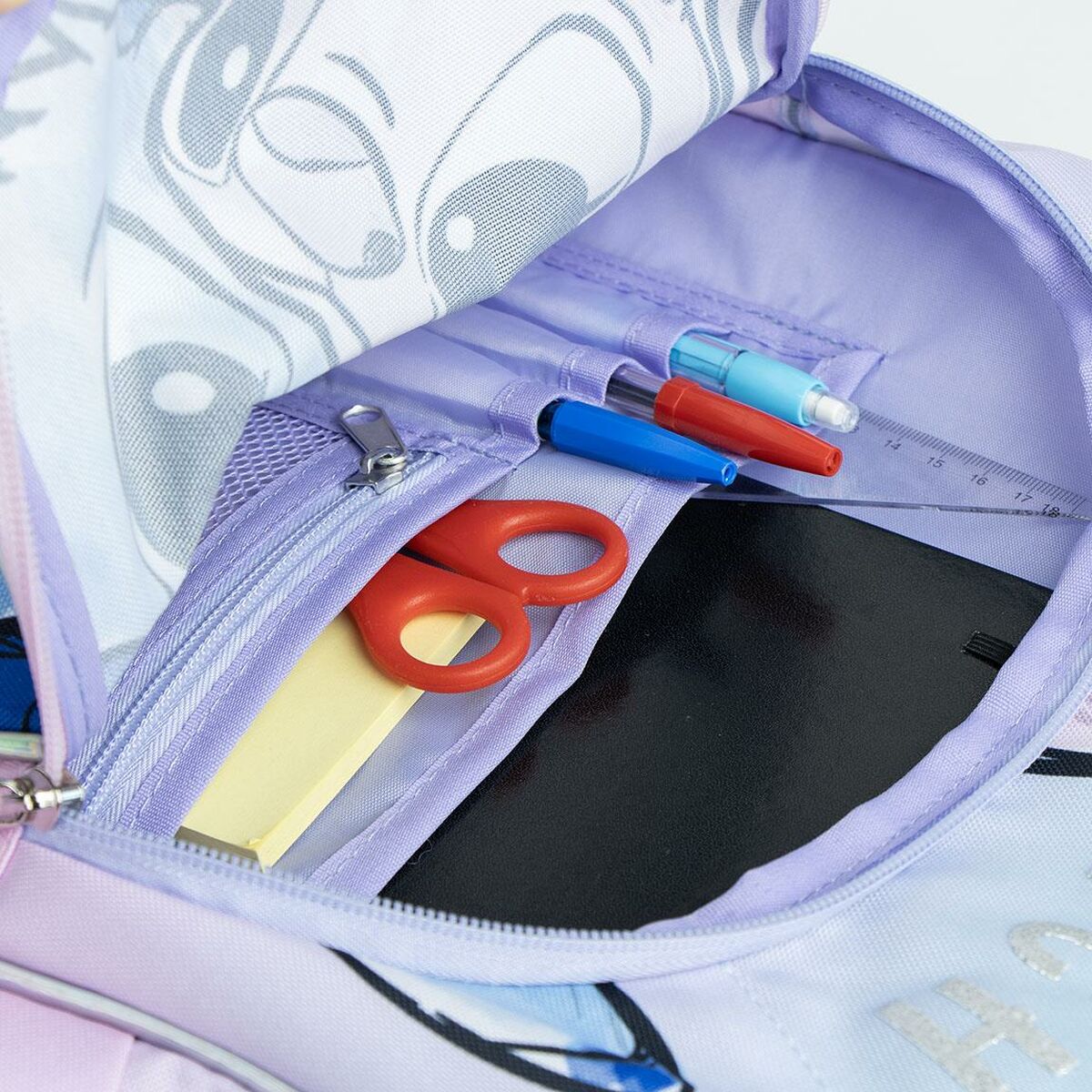 Ghiozdan Stitch Liliachiu 32 x 15 x 42 cm - Birou și papetărie, Material școlar și educațional