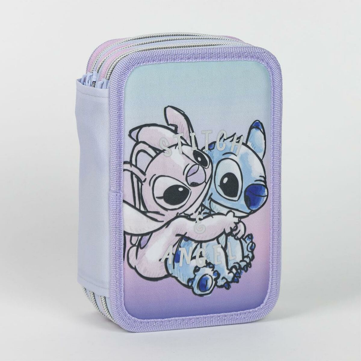 Creion dublu Stitch Liliachiu 12,5 x 6,5 x 19,5 cm 43 Piese - Birou și papetărie, Material școlar și educațional