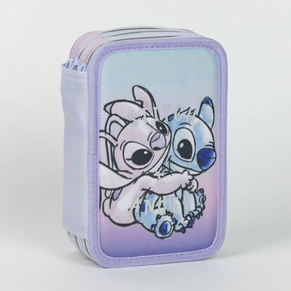 Creion dublu Stitch Liliachiu 12,5 x 6,5 x 19,5 cm 43 Piese - Birou și papetărie, Material școlar și educațional